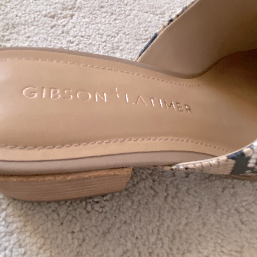 Gibson Latimer Snake Slip On Mules - image 3
